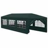 Reception Tent - vidaXL - 3 X 9 M - Green - Polyethylene - Steel - UV Resistant