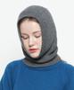 THE-ABON Унисекс Базовая вязаная балаклава Угольный