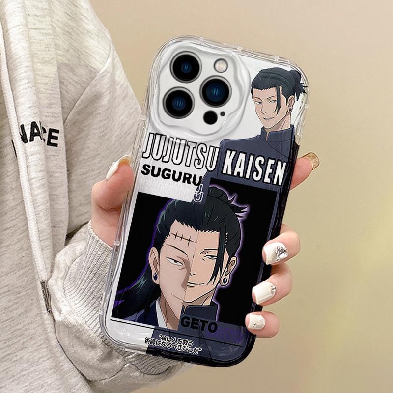 Новый аниме чехол для телефона Satoru Gojo из Jujutsu Kaisen для iPhone 16 15 14 ProMax 13 12 11 8 7 Plus X XR XS Max, силиконовый чехол из ТПУ