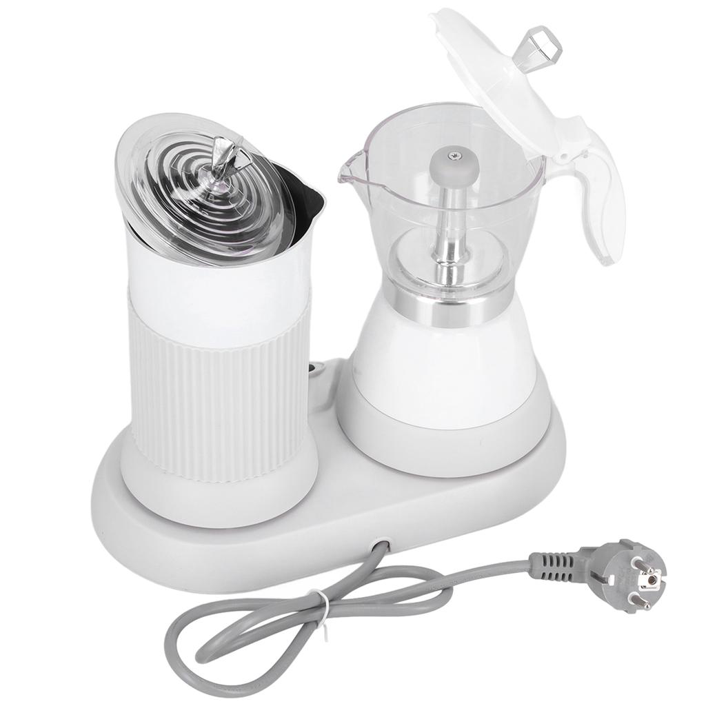 Electric Milk Frother with Moka Pot Automatic Coffee Foam Maker Milk Frother Machine