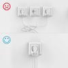 Tessan European Outlets Extender Power Strip with 1/3 AC Outlets, 2 USB Charging Ports and On/Off Switch EU Wall Socket for Home, Office, Travel