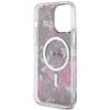 Etui do iPhone 14 Pro Max Guess Hardcase Flower MagSafe Zielone