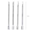 Double Sided Finger Dead Skin Push Stainless Steel Nail Cuticle Pusher High Quality Manicure