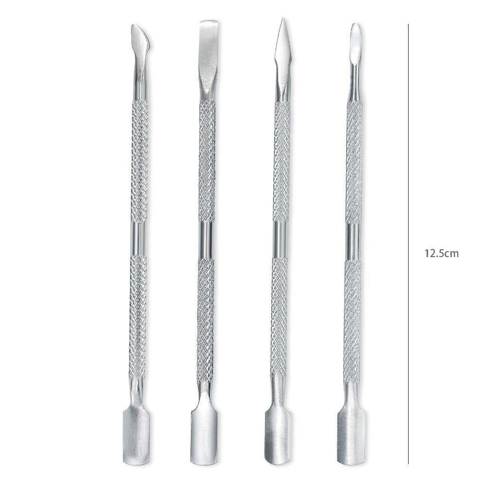 Double Sided Finger Dead Skin Push Stainless Steel Nail Cuticle Pusher High Quality Manicure
