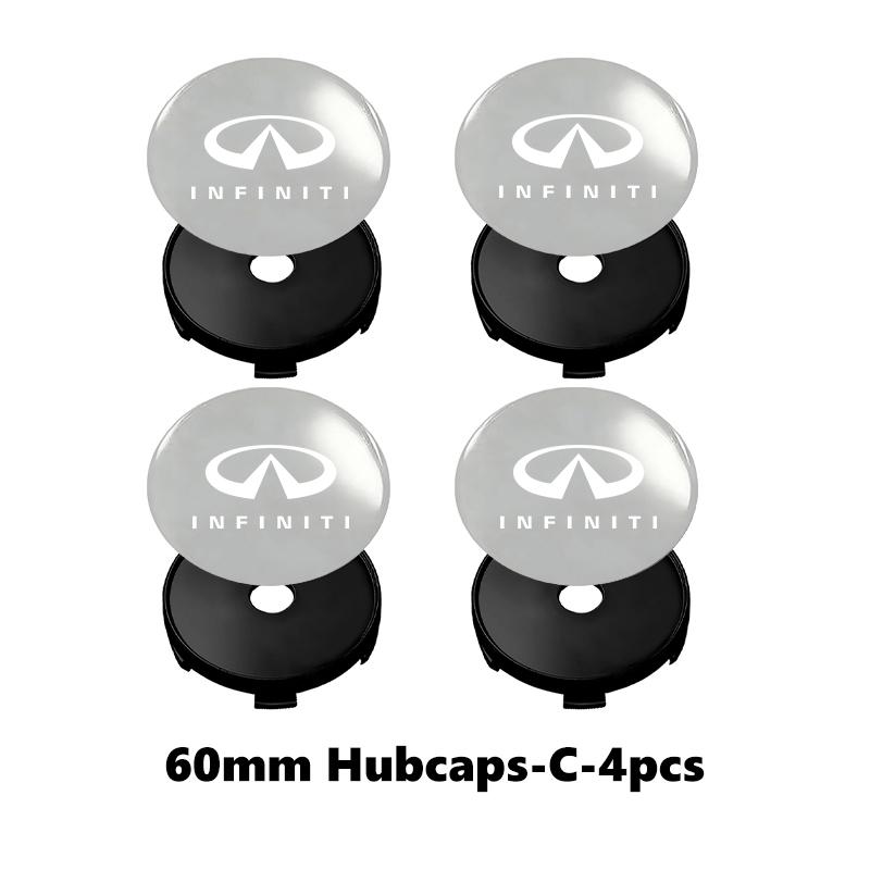 Car Logo Wheel Hub Sticker Wheel Center Cap Base Accessories For Infiniti Q30 Q50 Q60 Q70 QX30 QX50 QX60 QX70 QX80 ESQ IPL FX50 BV1