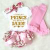 Newborn Infant  Letter Romper Headband Leg Warmer Outfits Clothes Set