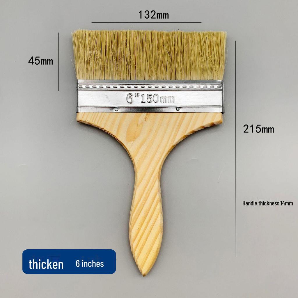 Щетка для барбекю и пыли из натуральной свиной шерсти - мягкая, коричневая, промышленная водонепроницаемая для домашнего использования