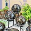 Натуральные Хрустальные Дымчатые Каменные Шары Шары из Драгоценных Камней Декорации для Помещений Домашние Украшения KTJ