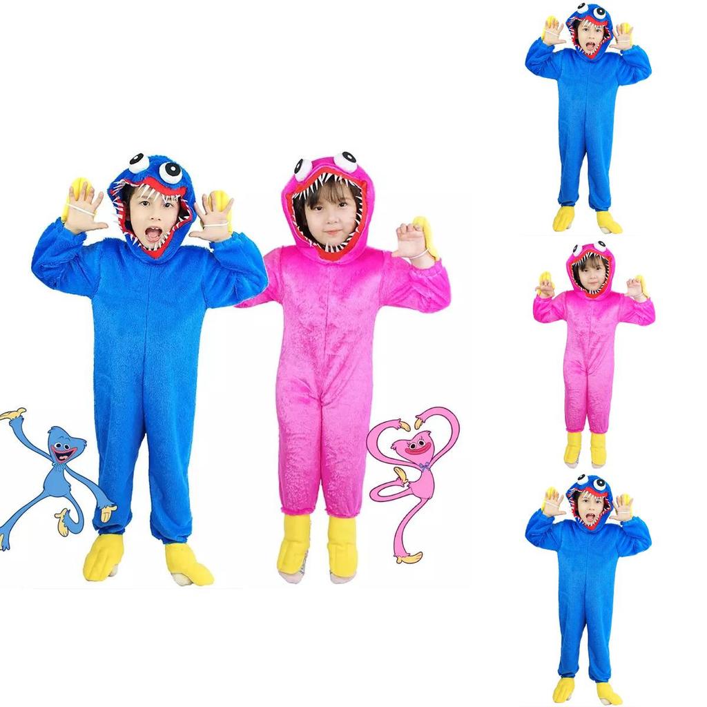 Kids Poppy Playtime Huggy Wuggy Bodysuit Nightclothes Perfect For Cosplay And Parties Available In 4 Sizes!