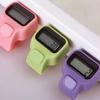 3Pcs Electronic Finger Ring Counter with LED Light 5-Digit Number Count Clicker LCD Digital Display Manual Clicker Resettable Mini Hand Tally Counter