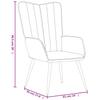 Relax Armchair Cream White Velvet