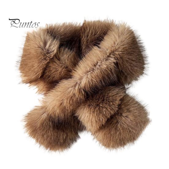 Winter Neck Warmer for Women Faux Mink Wrap Scarf Women, Double-Sided Plush Warmer, Warm Gaiter Autumn Thick Fur Collar, Luxury Soft Thickened