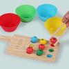Puzzle Children's Early Education Teaching Aids Mobile Phone Stickers Clips Beads Digital Color Pairing Learning Chopsticks Spoon Clips