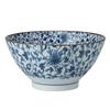 Hasami Ware Bowl with Small Arabesque Pattern Inside and 56554 Outside,