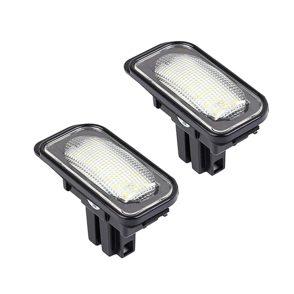 1 пара светодиодных ламп освещения номерного знака Canbus для Benz, белая лампа номерного знака для Mercedes W203 4D A209 W209 C209 купе SL