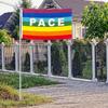 Colorful Peace Flag Polyester Pacifist Flag 90 X 145 Cm Peace Banner Flags for Garden Balcony