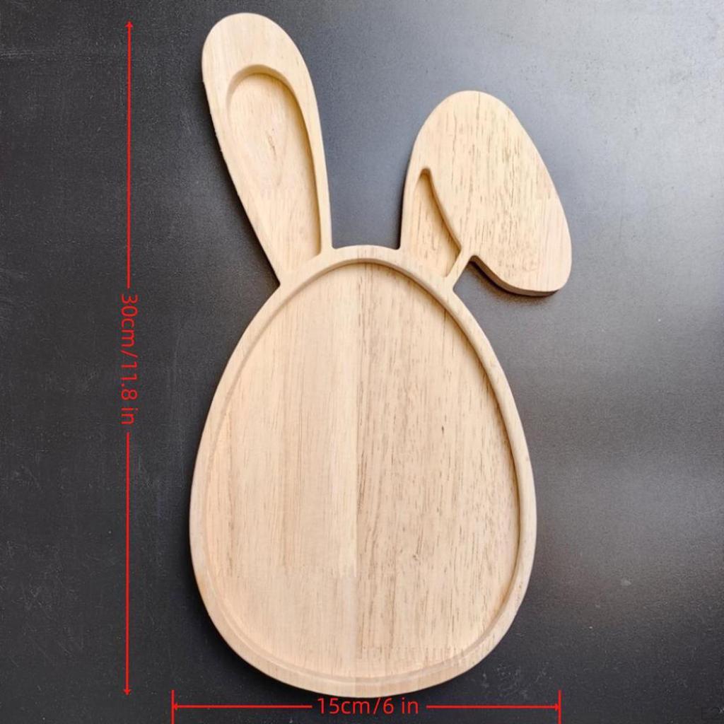 Доска для мясных блюд в форме кролика, пасхальный кролик для резки конфет, пасхальная деревянная сервировка