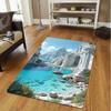 Пейзажный ковер Мультяшный Гостиная Кухня Диванный столик Балконный коврик Нескользящий Моющийся коврик Изысканные украшения