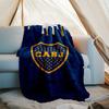 Club Atlético Boca Juniors printed throw blanket—soft,warm;versatile blanket for all seasons—perfect as &air-conditioning throw,nap blanket