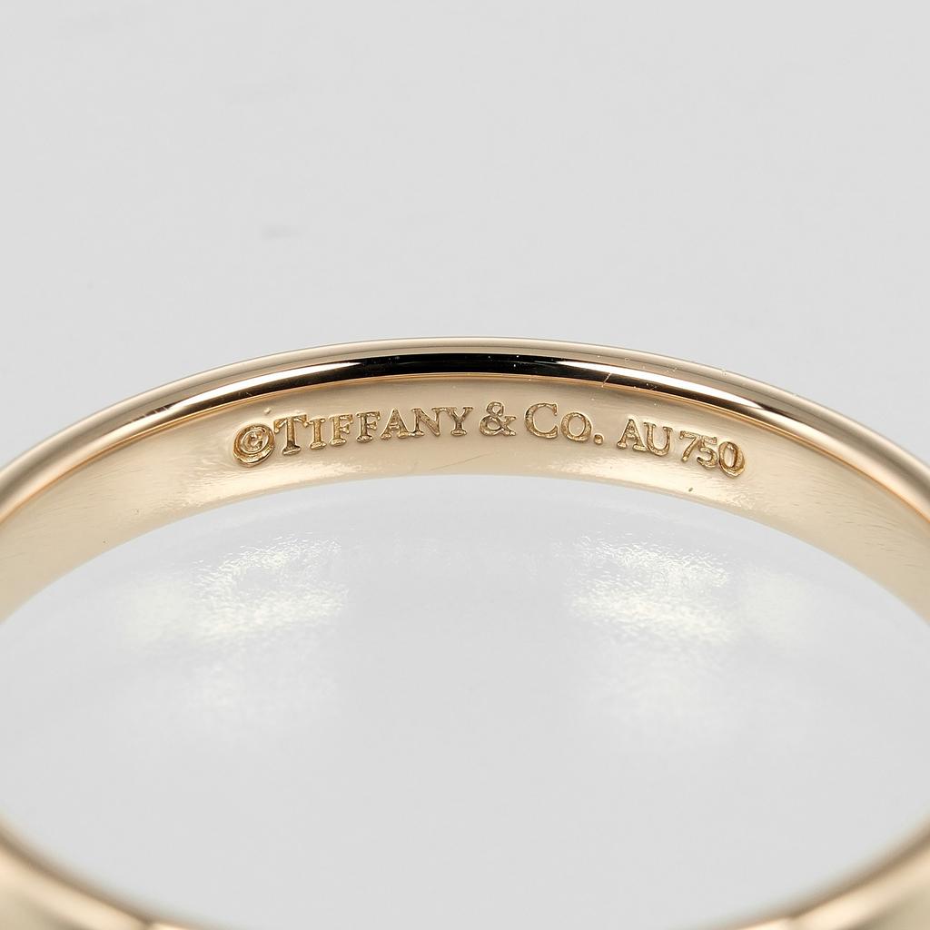 TIFFANY&Co. Notes Lucida Ring K18 Pink Gold #9.0(US Size) 3.2g mens Used