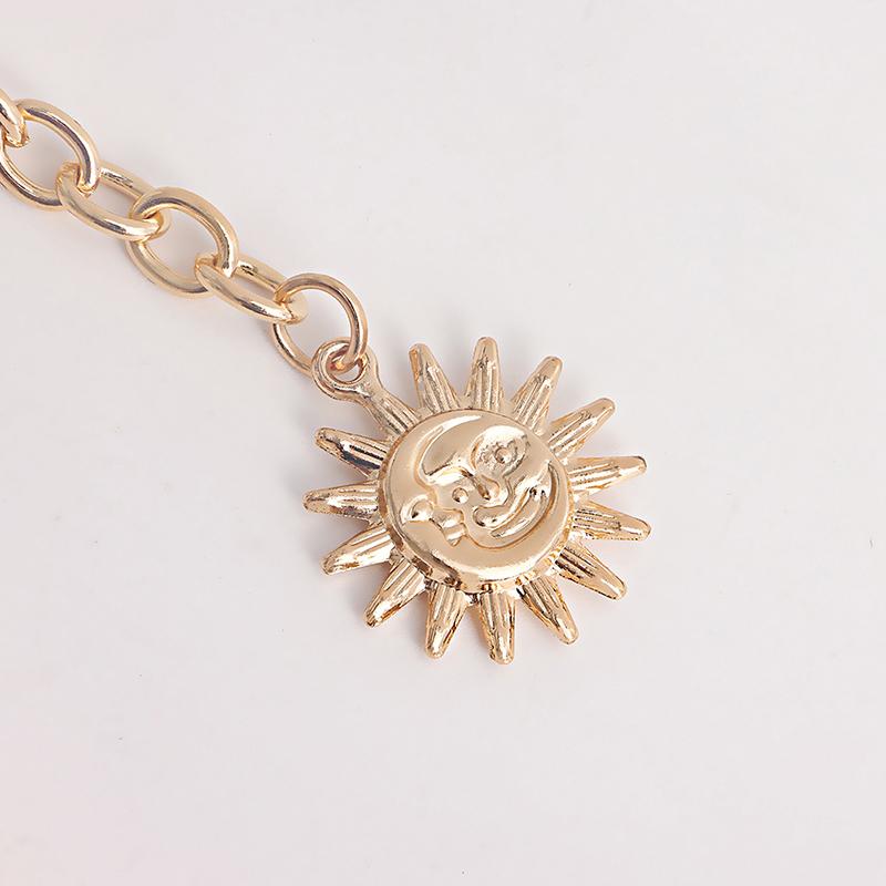 Многослойные металлические ремни на талию в стиле панк, готики, с луной и солнцем, металлические ремни для женщин, ювелирные изделия, поясная цепочка, поясные ремни