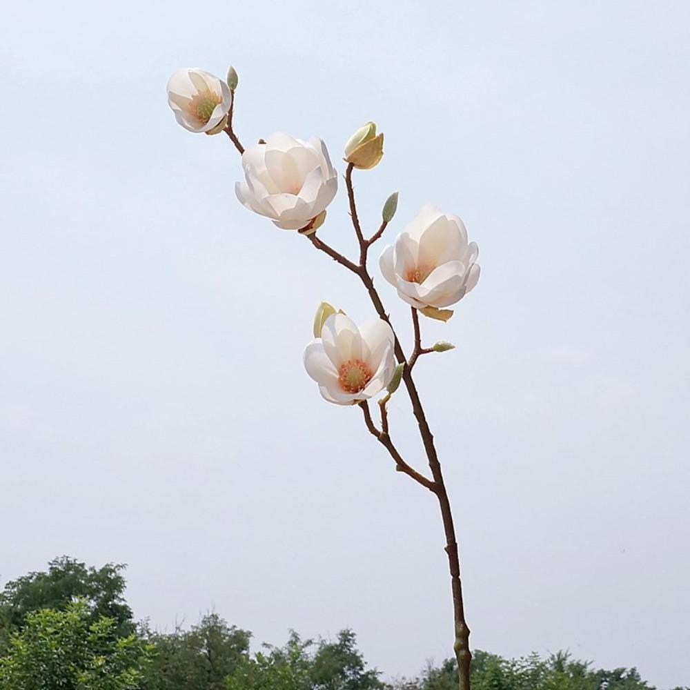 78cm Artificial Magnolia Branches Real Touch Artificial Orchid Flowers  Wedding Party Decor