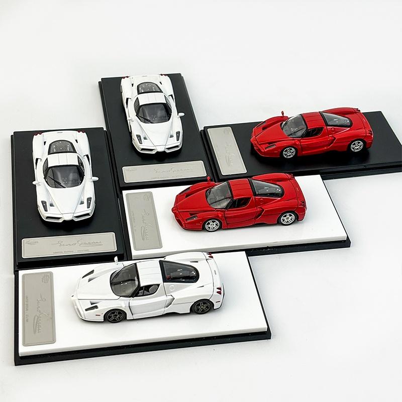 King Model 1:64 Enzo Figure Edition Simulation Alloy Open-lid Miniature Die-cast Car Model Custom Toys Gift Collectible Ornament