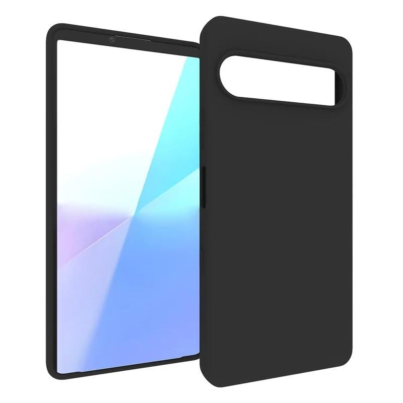 Для Sony Xperia 10 VII Чехол из ТПУ WANLONFENG Серия MS Матовая задняя крышка с закаленным стеклом (Объектив с большим отверстием)