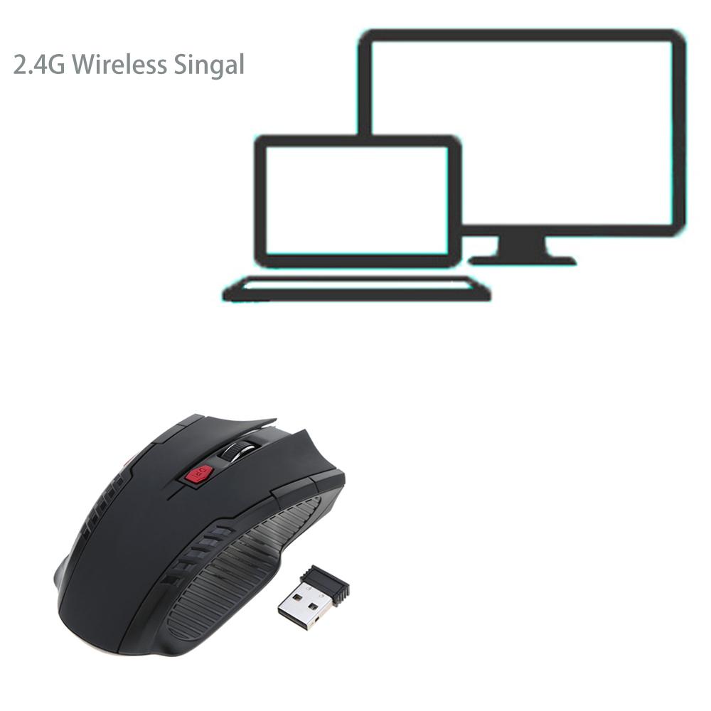 2.4G Беспроводная Игровая Мышь для Бизнеса Портативная 2400DPI Регулируемая Оптическая для ПК Ноутбука Настольного Компьютера