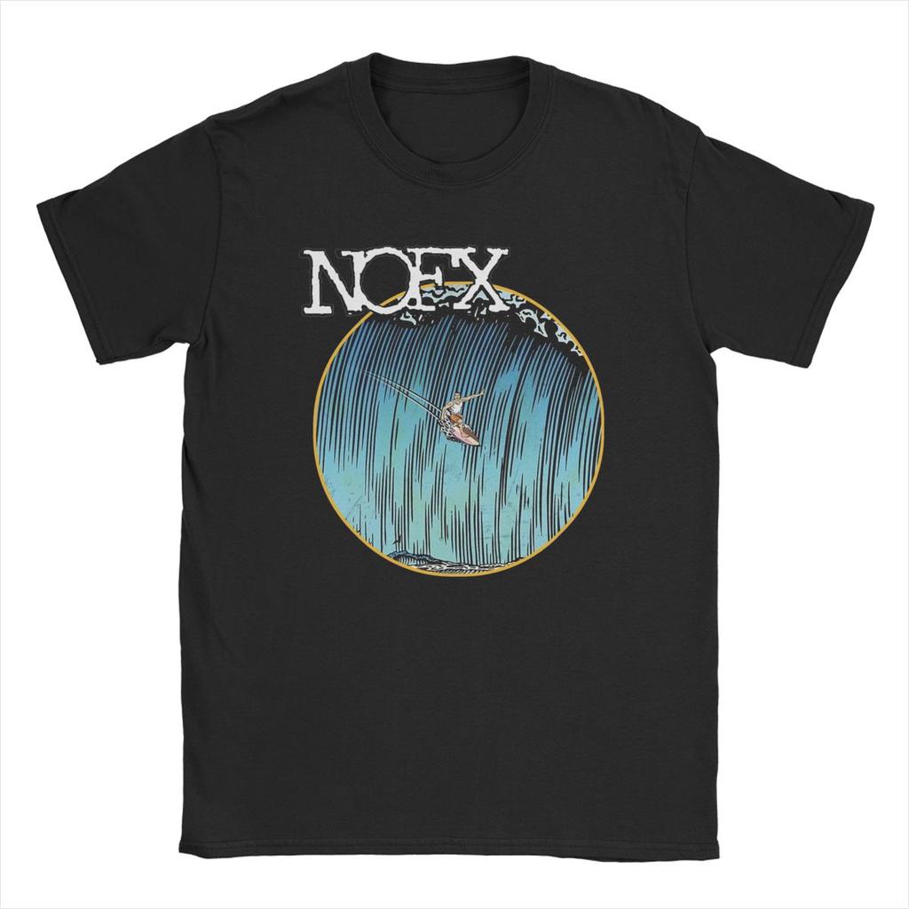 Men's Surfing Nofx T Shirt Pure Cotton Clothes Unique Short Sleeve Crewneck Tees Adult T-Shirts