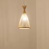 BambooChandeliers Wood Base Lighting  Bedroom Interior Classical Hand Woven Bamboo Pendant Light Fixture Vintage Pendant Lamp