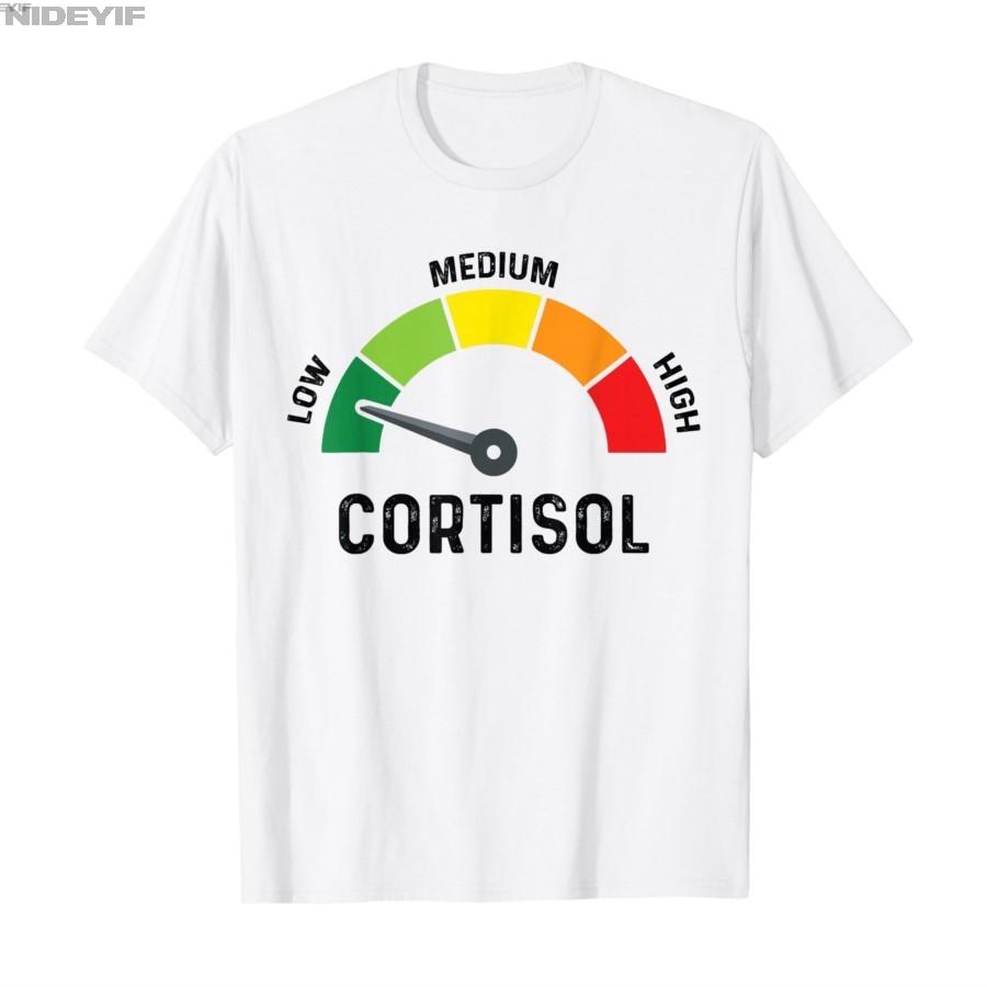 Low Cortisol Levels V Meme TShirt For Unisex Unisex 100 Cotton T Shirts Short Sleeve Tops