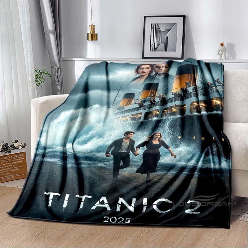(Titanic) Flannel Blankets Are Suitable for Bedrooms, Living Rooms, Beds, Camping, Picnics, Offices, and Other Places.