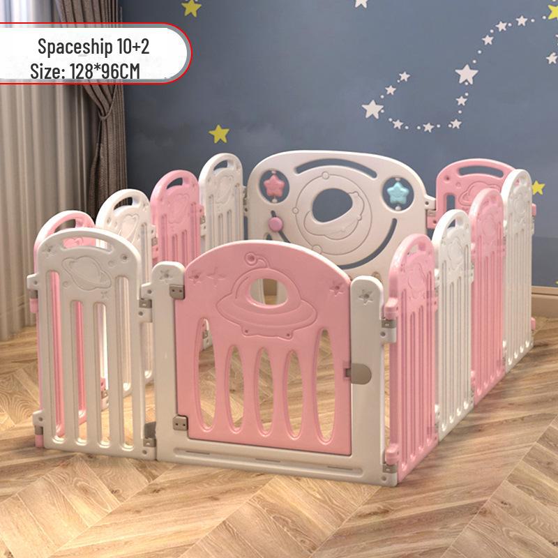 Детский безопасный манеж с ковриком для ползания в помещении и защитой от падений