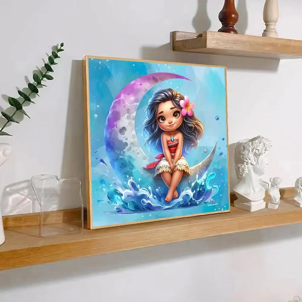 Алмазная живопись Принцесса Моана 5D DIY Алмазная вышивка Мозаика Искусство Стразы Картина Наборы для вышивания крестом Домашний декор