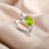 Faceted Peridot Gemstone 925 Stamped Silver Jewelry Pendant For Anniversary Gift CP-5-4