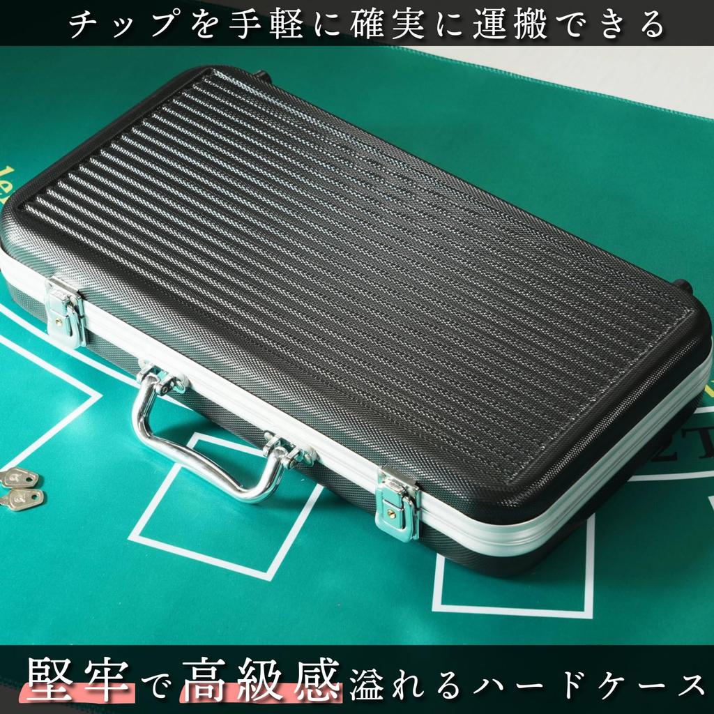 SEIDO Poker Chips Clay Monte Carlo Genuine Poker Set Authentic Casino Equivalent Poker Playing Cards Chip Weight Set of 300 14.6g