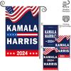 Камала Харрис 2025 Садовые флаги Двусторонние дворовые флаги Настенные маленькие флаги Двусторонние черные баннеры для наружного двора Декор автомобиля