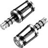 Kaedear Adjustable Bar Ends for Handlebar Universal Motorcycles, Weights, KDR-BE2-U-S (Silver/Black, Fit)