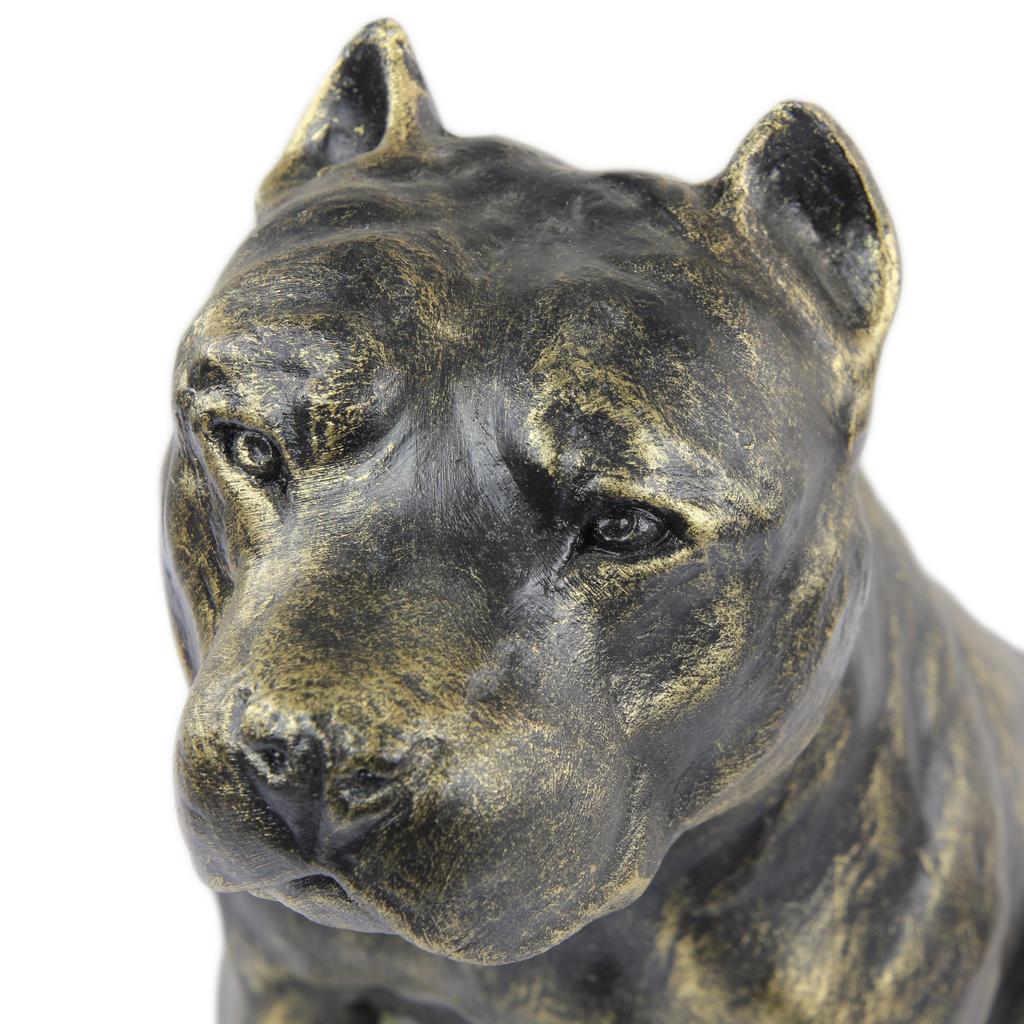American Staffordshire Terrier, Amstaff - Dog Statue, Sitting Dog for Desk, Decoration for the Living Room of a Dog Lover by Art-Dog