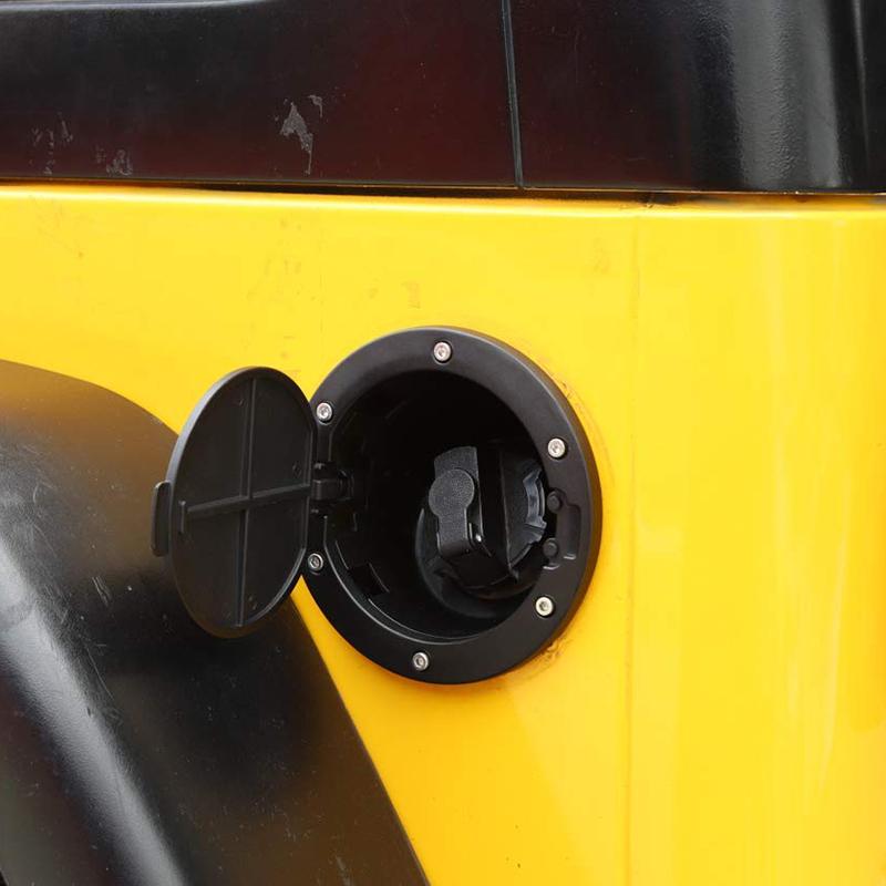 Fuel Door Gas Tank Cover Fuel Tank Cap For 1997-2006 Jeep Wrangler TJ 2/4 Doors Car Styling Accessories