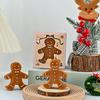 Рождественская имбирная печенька Ароматическая свеча - Праздничный восковой сувенир Подарок