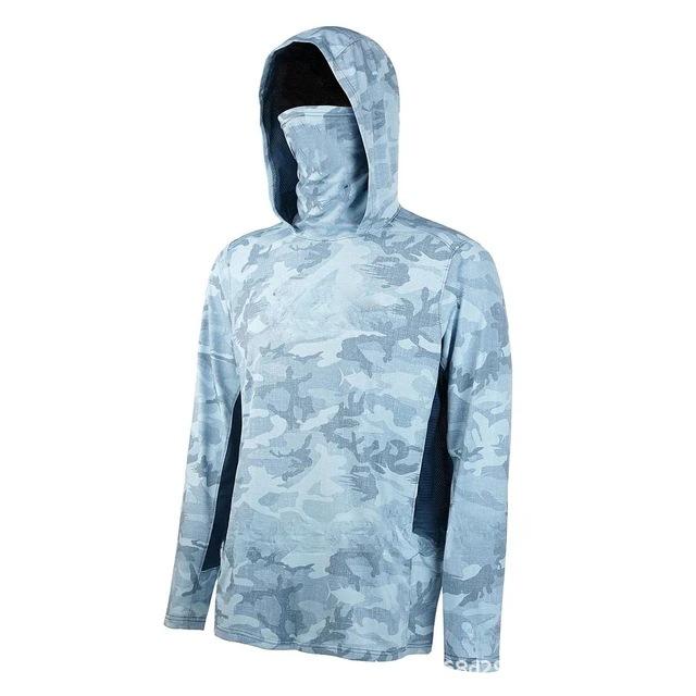 Fishing Suit Fly Fishing Luya Hoodie Summer Men's Long Sleeve Sunscreen Clothing Hood Mask Support Labeling
