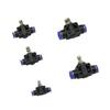 Plastic Tee Valve with Adjustable Flow Control for Garden Irrigation - Compatible with 4mm To 12mm Pipes KTY