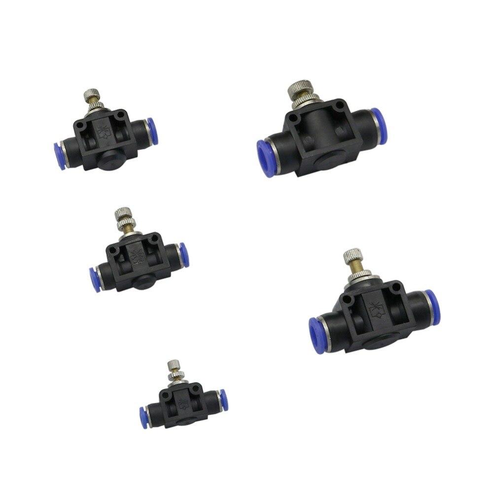 Plastic Tee Valve with Adjustable Flow Control for Garden Irrigation - Compatible with 4mm To 12mm Pipes KTY