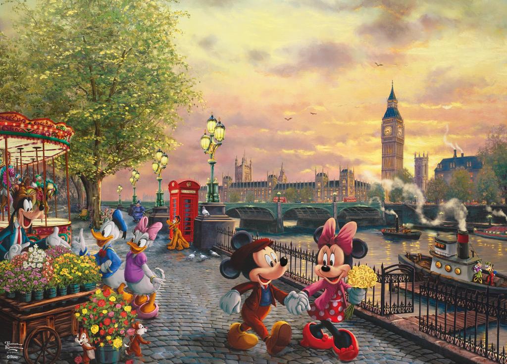 Ceaco Thomas Kinkade Disney Микки и Минни в Лондоне Пазл из 1000 элементов - - - -