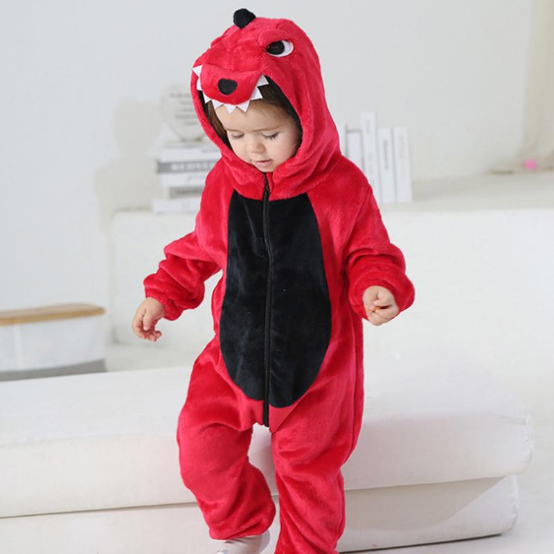 0-3 Years Old Baby Animals Cosplay Kigurumis Kids Onesie Anime Cartoon Cute Sleep Suit Toddler Jumpsuit