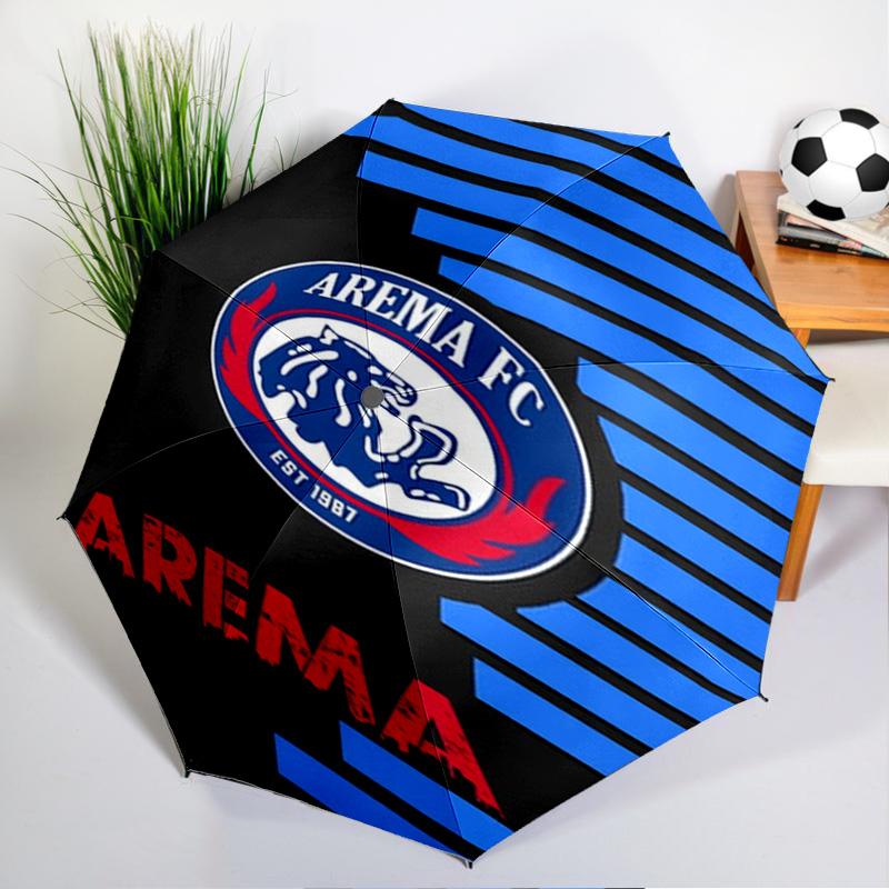 Arema Football club Printed Automatic Umbrella, 8-Frame for Travel, camping, Casual Umbrella, Essential Gift for for family and friends