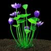 for Fish Tank Decor Beautiful Plasitc Water Grass Artificial Lotus Lotus Ornaments Aquatic Flower