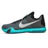 Kobe 10 Liberty Kobe Шнуровка Нескользящие Легкие Низкие Высокопроизводительные Баскетбольные Кроссовки Мужские Черный Ледяной Зеленый 745334-002
